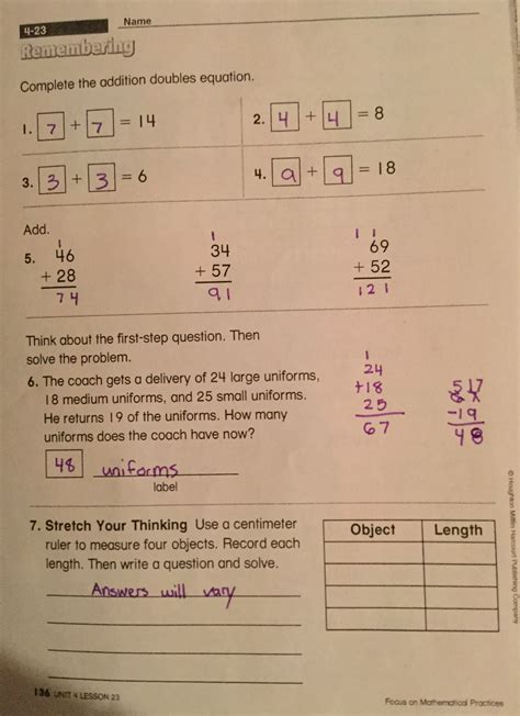 Engage NY Eureka Math 5th Grade <b>Module 3 Lesson 14 Answer</b> <b>Key</b> <b>Eureka Math Grade 5 Module 3 Lesson</b> 14 Sprint <b>Answer</b> <b>Key</b>. . Lesson 33 homework 54 answer key